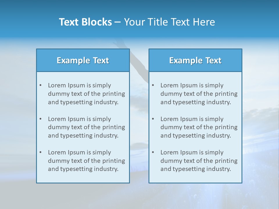 Sign Tilt Sunrise PowerPoint Template