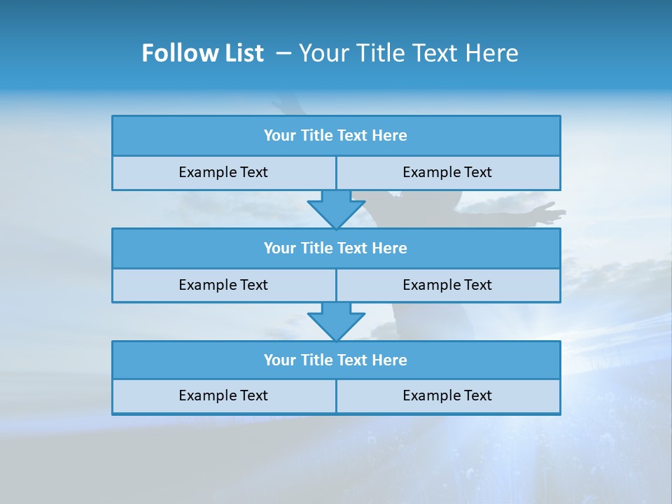 Sign Tilt Sunrise PowerPoint Template