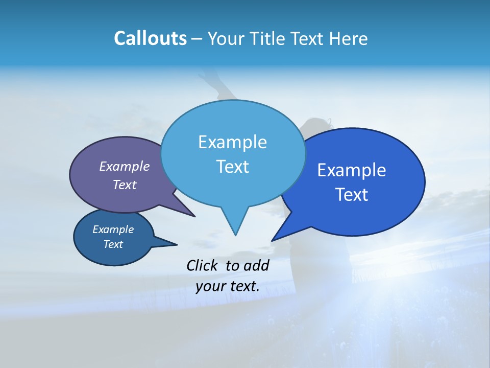 Sign Tilt Sunrise PowerPoint Template