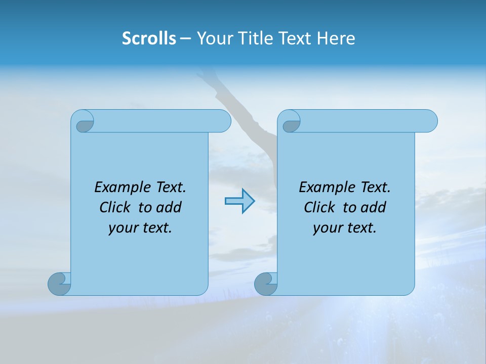 Sign Tilt Sunrise PowerPoint Template