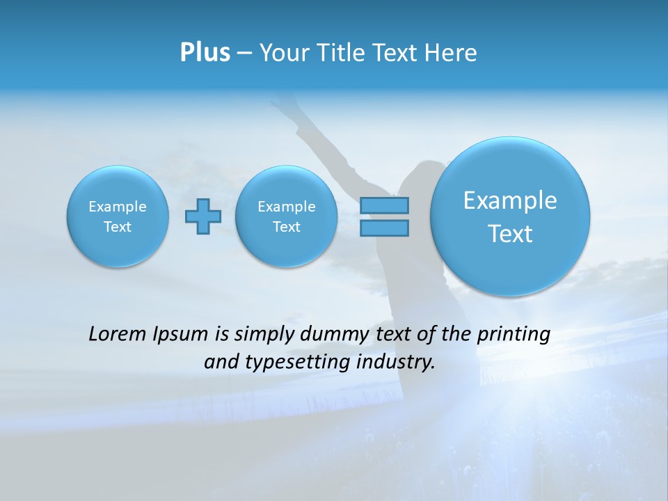 Sign Tilt Sunrise PowerPoint Template