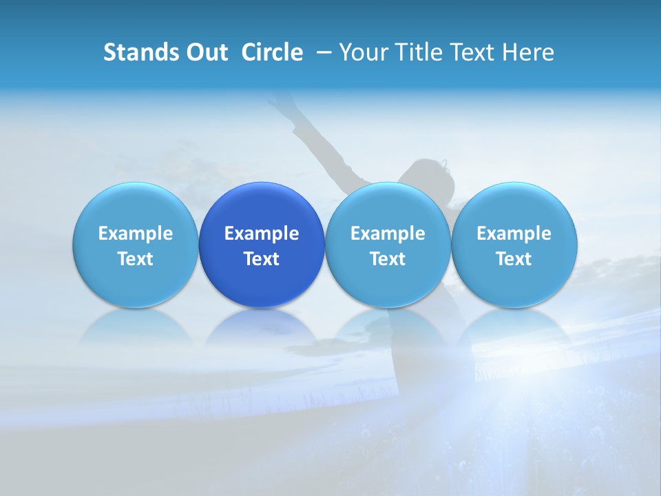 Sign Tilt Sunrise PowerPoint Template