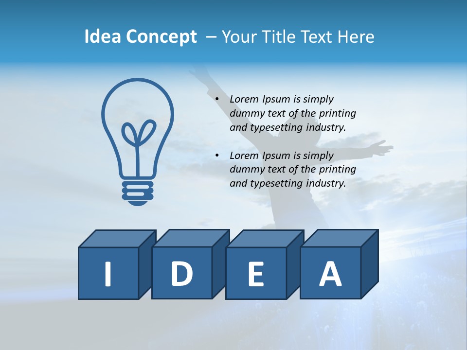 Sign Tilt Sunrise PowerPoint Template