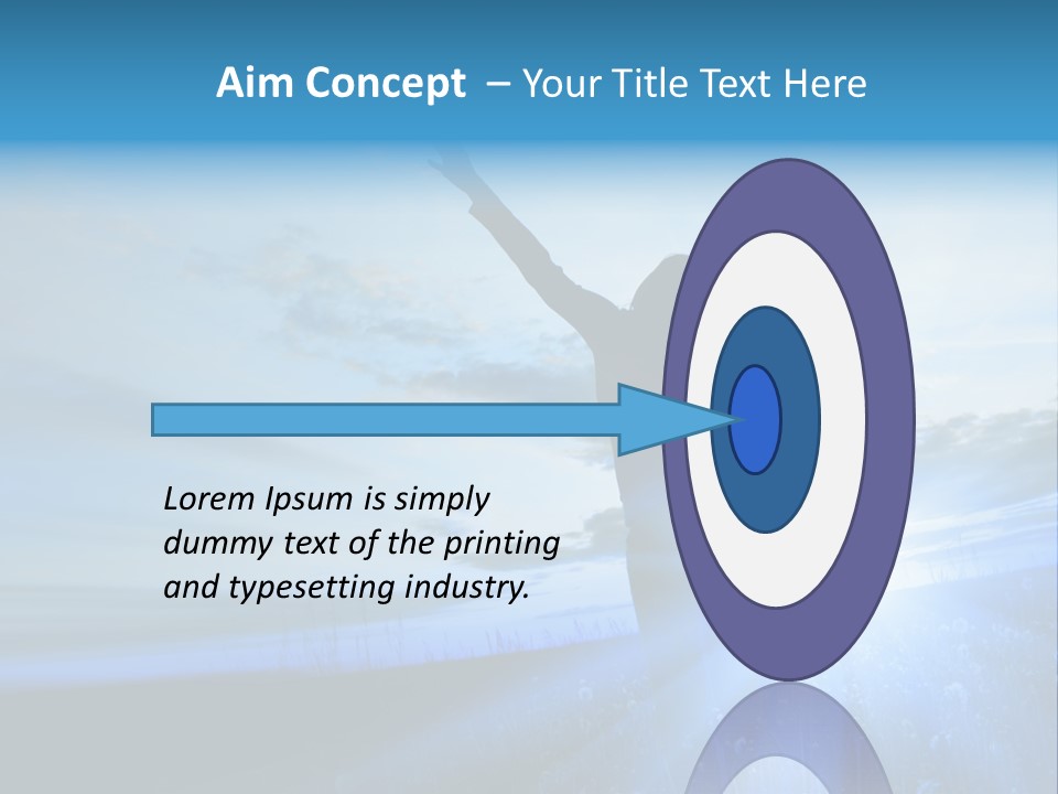 Sign Tilt Sunrise PowerPoint Template