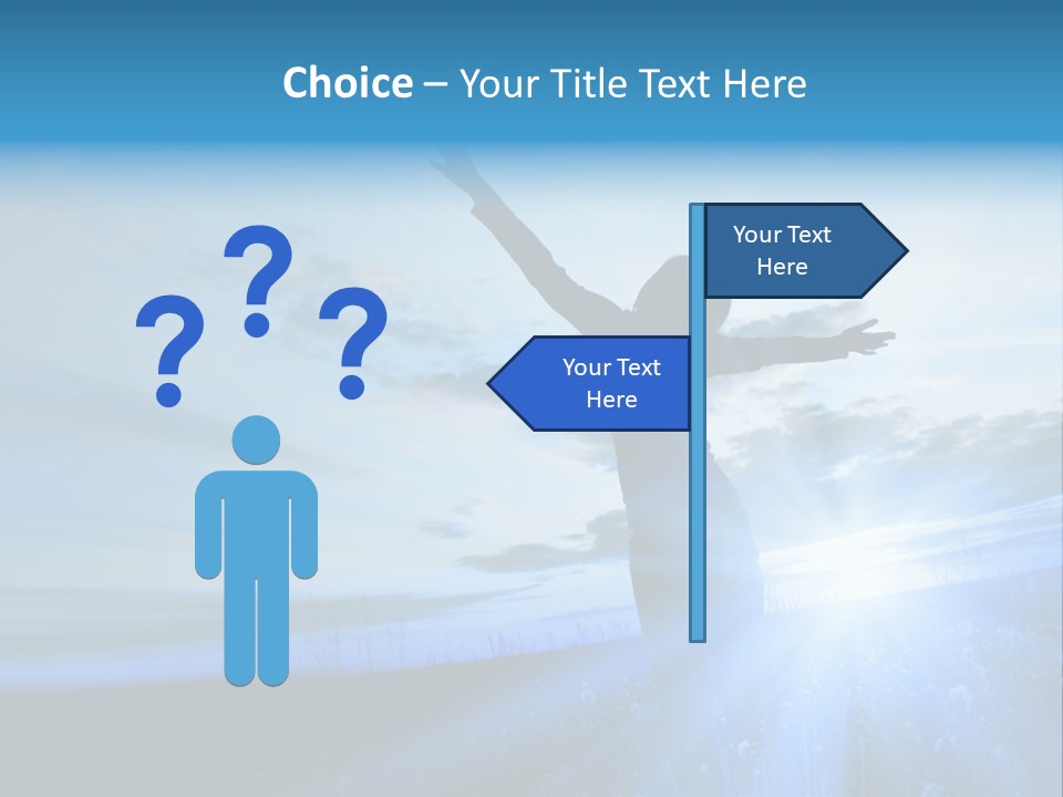 Sign Tilt Sunrise PowerPoint Template