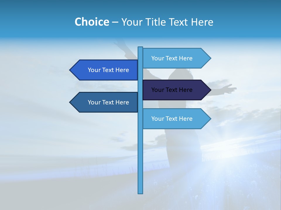 Sign Tilt Sunrise PowerPoint Template