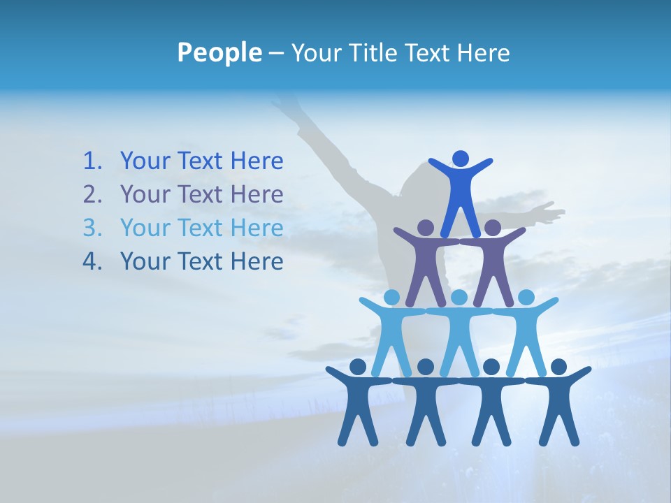 Sign Tilt Sunrise PowerPoint Template