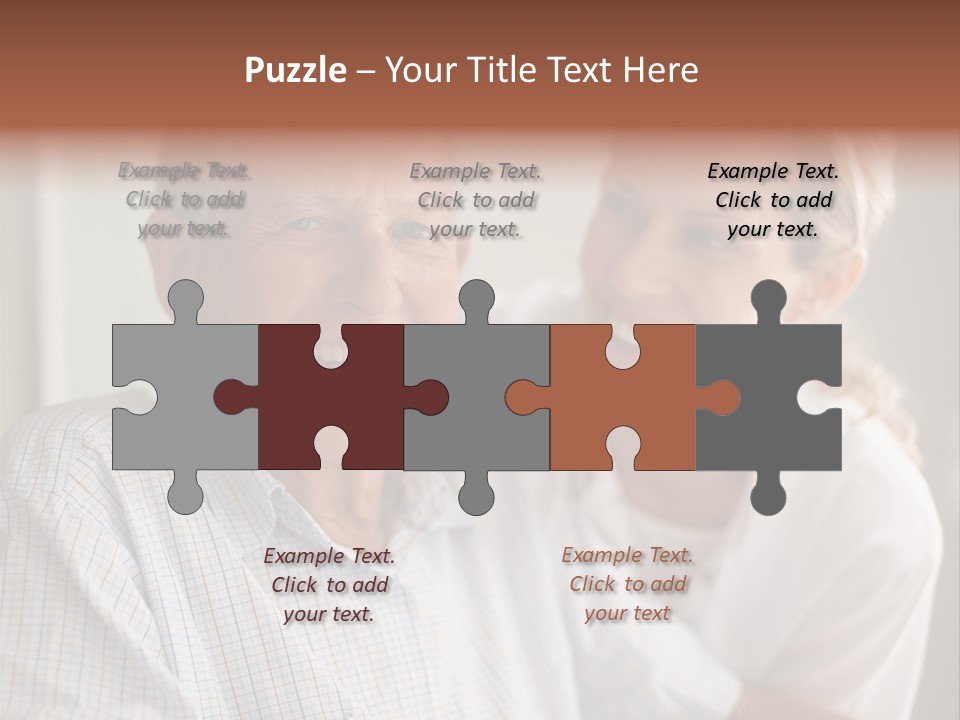 Hair Handicap Elder PowerPoint Template