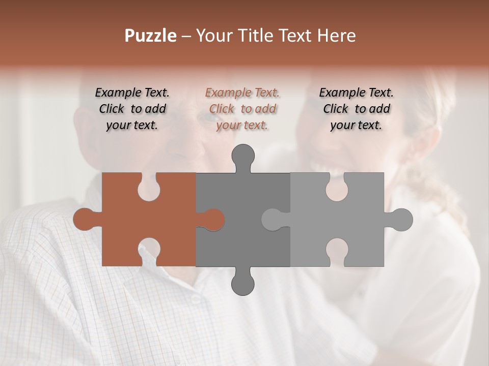 Hair Handicap Elder PowerPoint Template