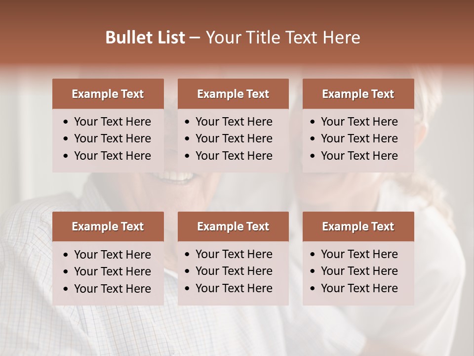 Hair Handicap Elder PowerPoint Template