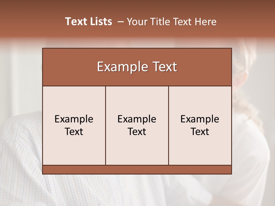 Hair Handicap Elder PowerPoint Template