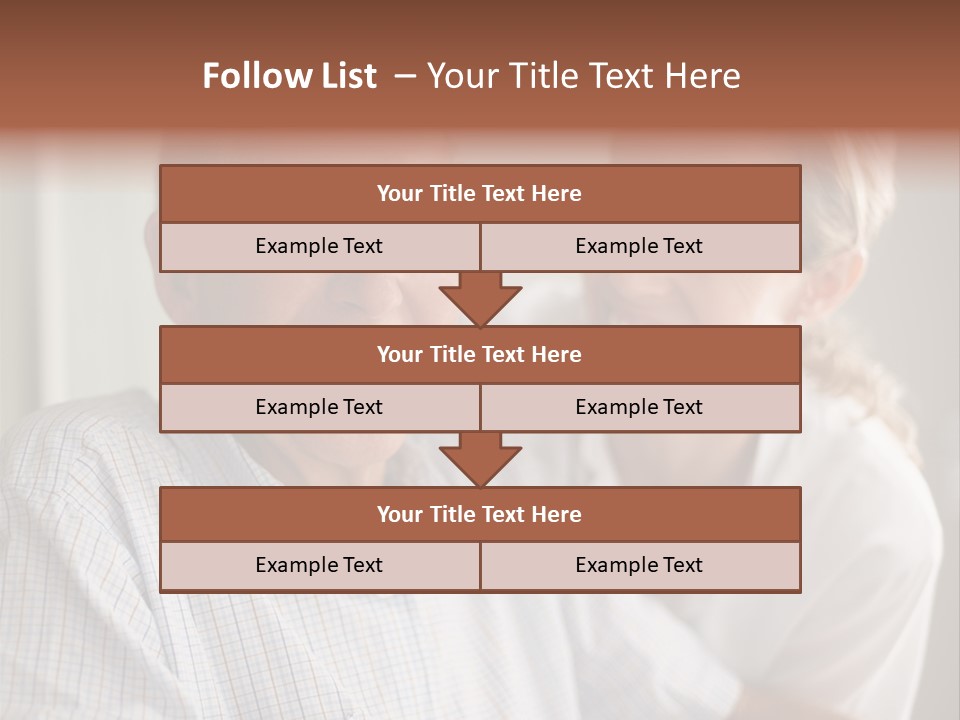 Hair Handicap Elder PowerPoint Template