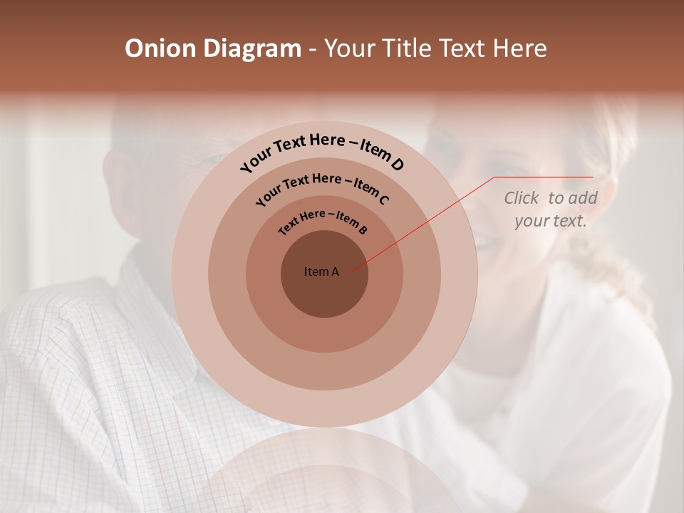 Hair Handicap Elder PowerPoint Template