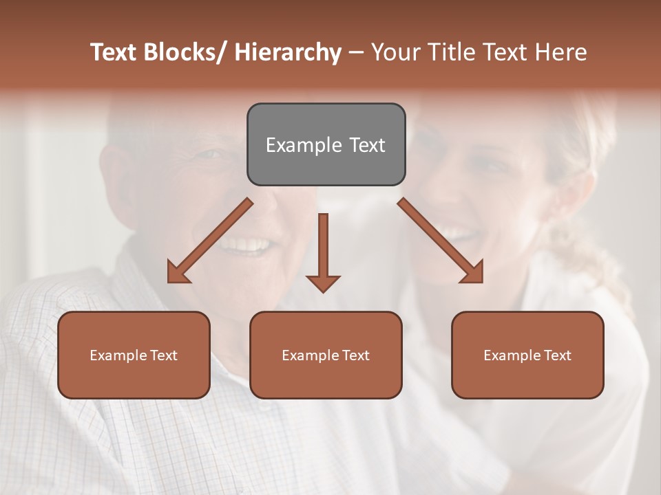 Hair Handicap Elder PowerPoint Template