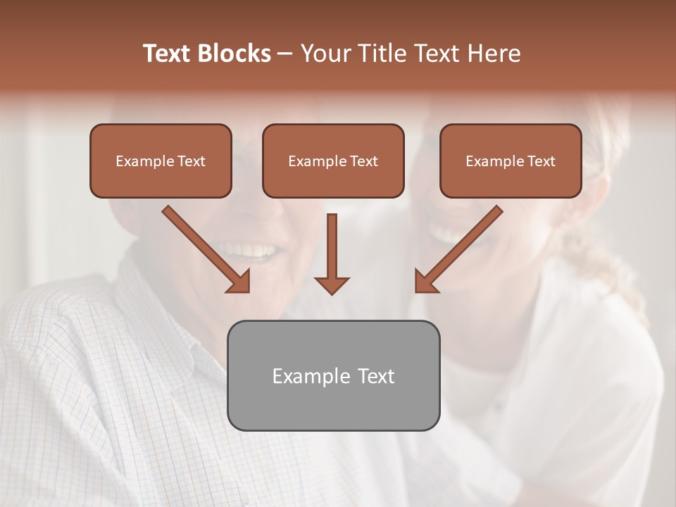 Hair Handicap Elder PowerPoint Template