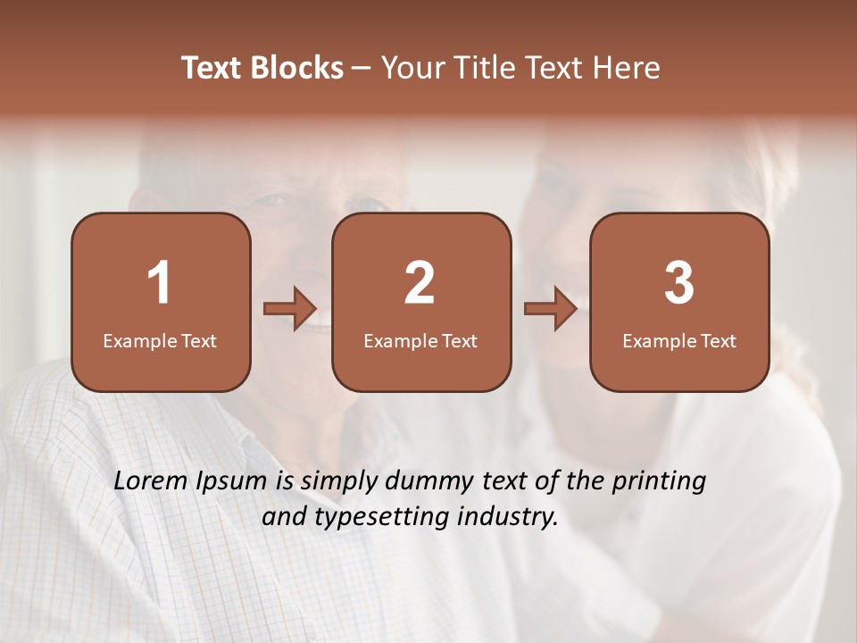 Hair Handicap Elder PowerPoint Template