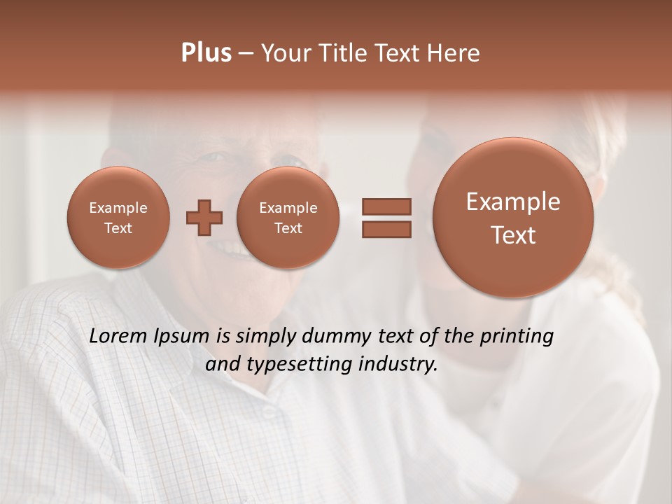 Hair Handicap Elder PowerPoint Template
