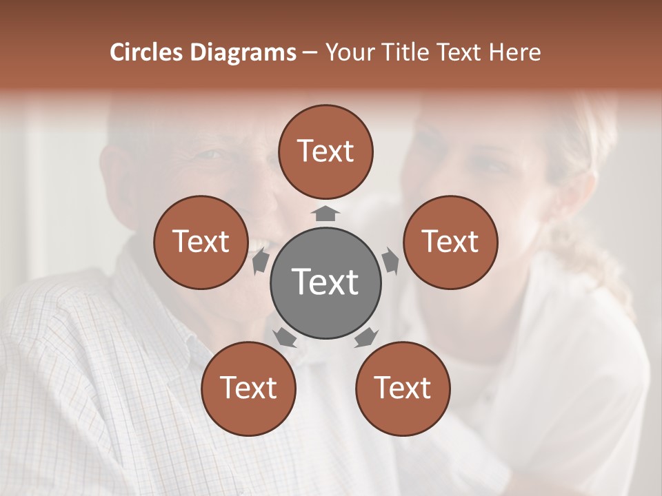 Hair Handicap Elder PowerPoint Template