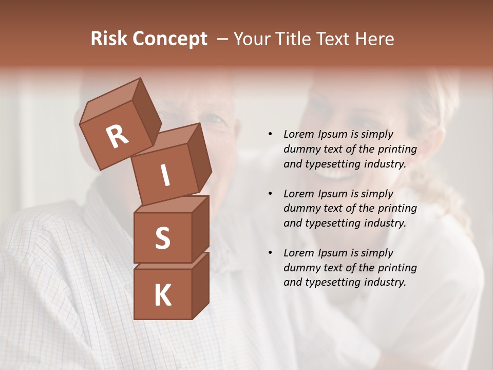 Hair Handicap Elder PowerPoint Template