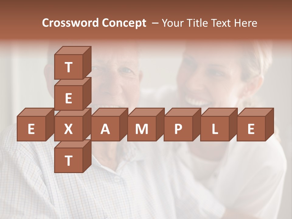 Hair Handicap Elder PowerPoint Template