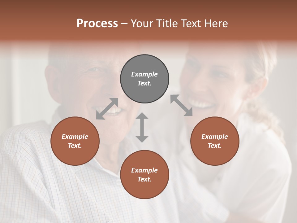 Hair Handicap Elder PowerPoint Template