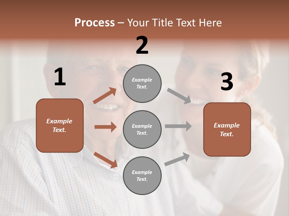 Hair Handicap Elder PowerPoint Template