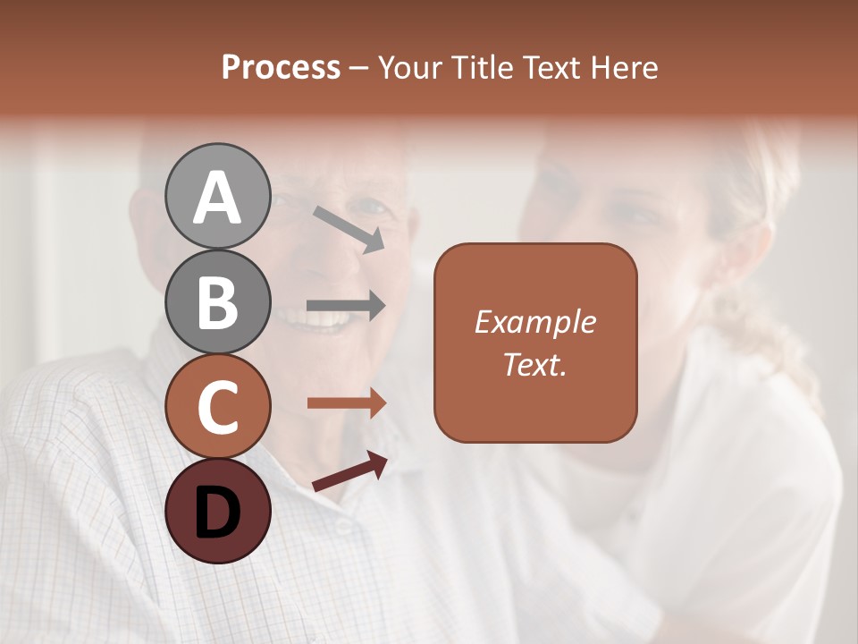 Hair Handicap Elder PowerPoint Template