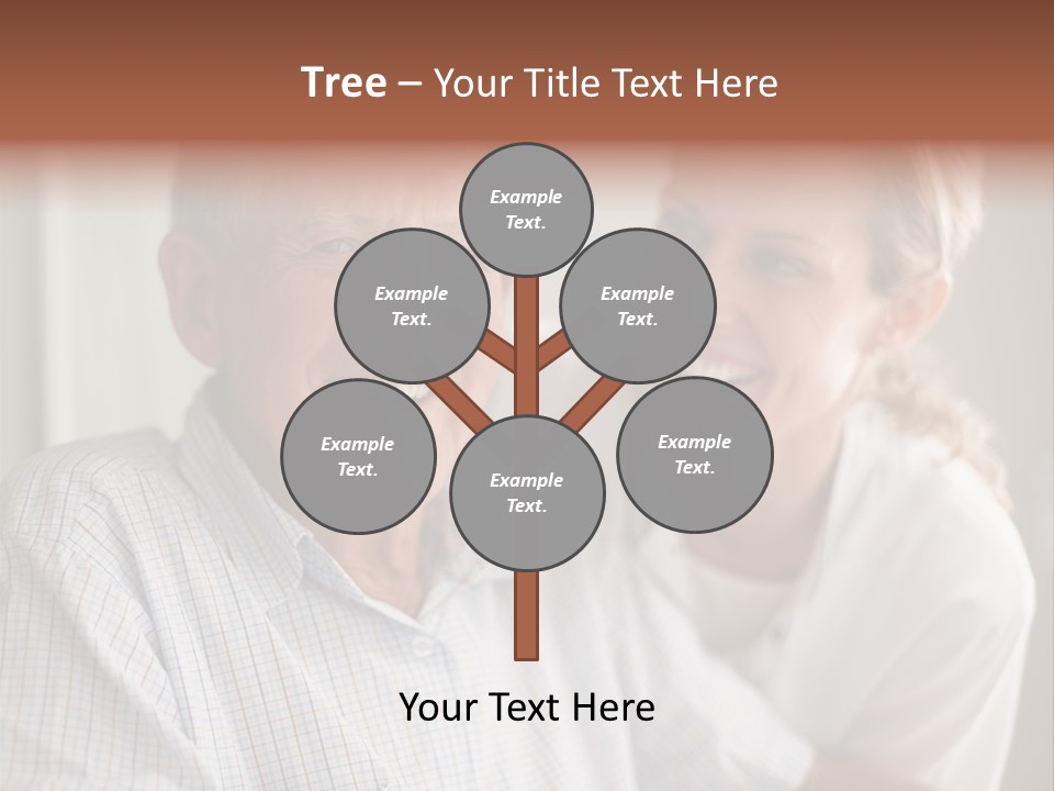 Hair Handicap Elder PowerPoint Template