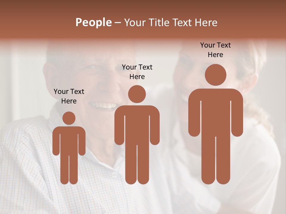 Hair Handicap Elder PowerPoint Template