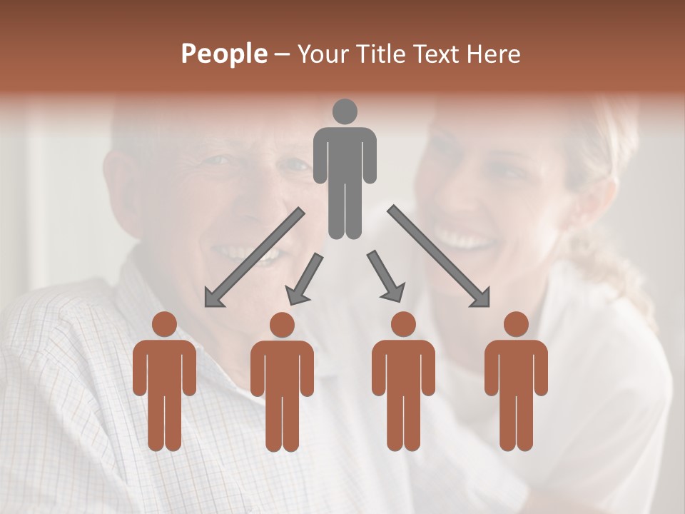 Hair Handicap Elder PowerPoint Template