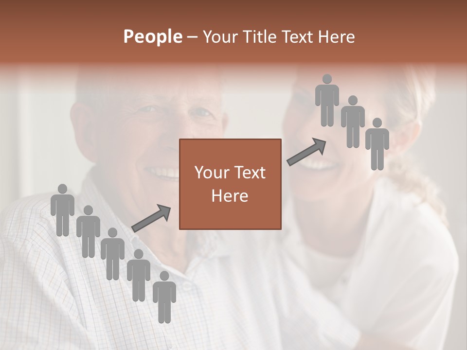 Hair Handicap Elder PowerPoint Template