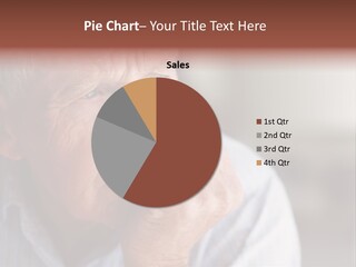 Closeup Sad Worried PowerPoint Template