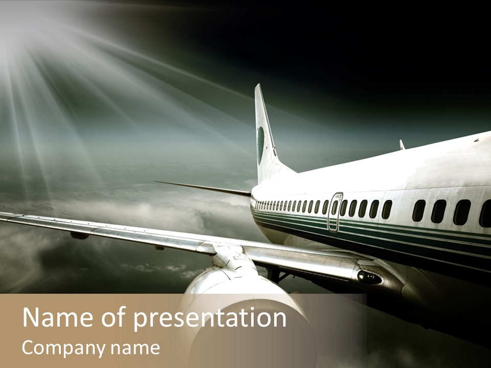 Elevate Airport Energy PowerPoint Template