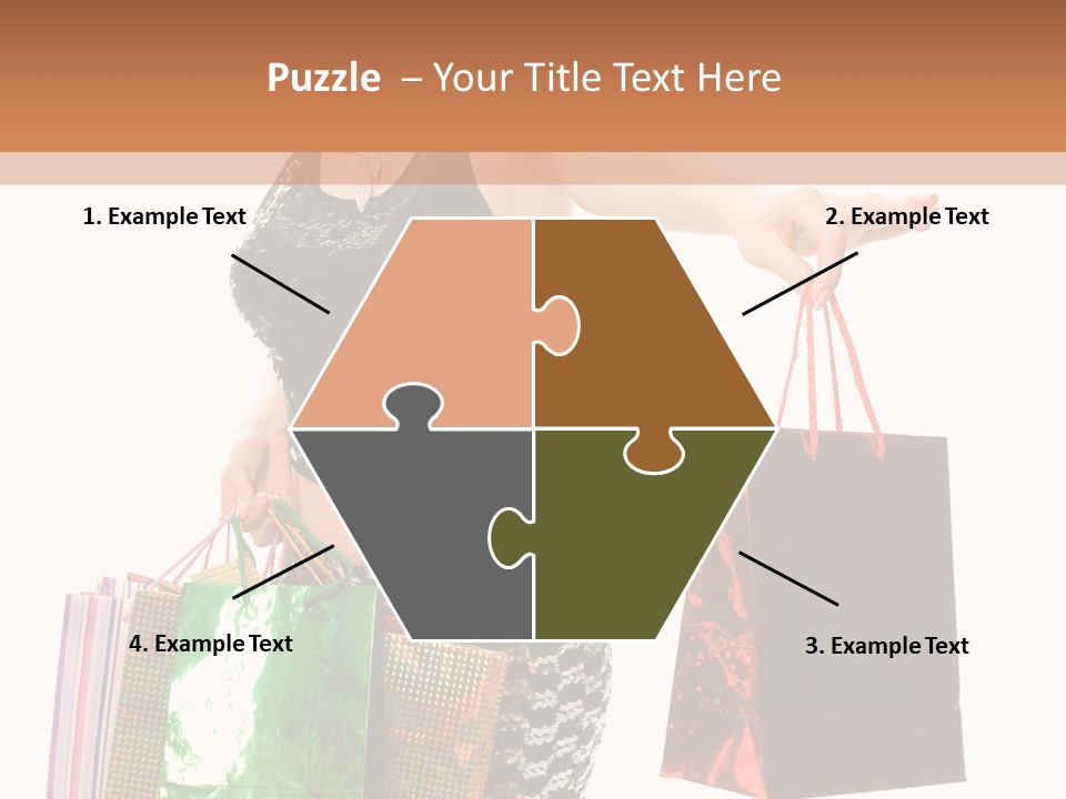 Lovely Allure Bust PowerPoint Template