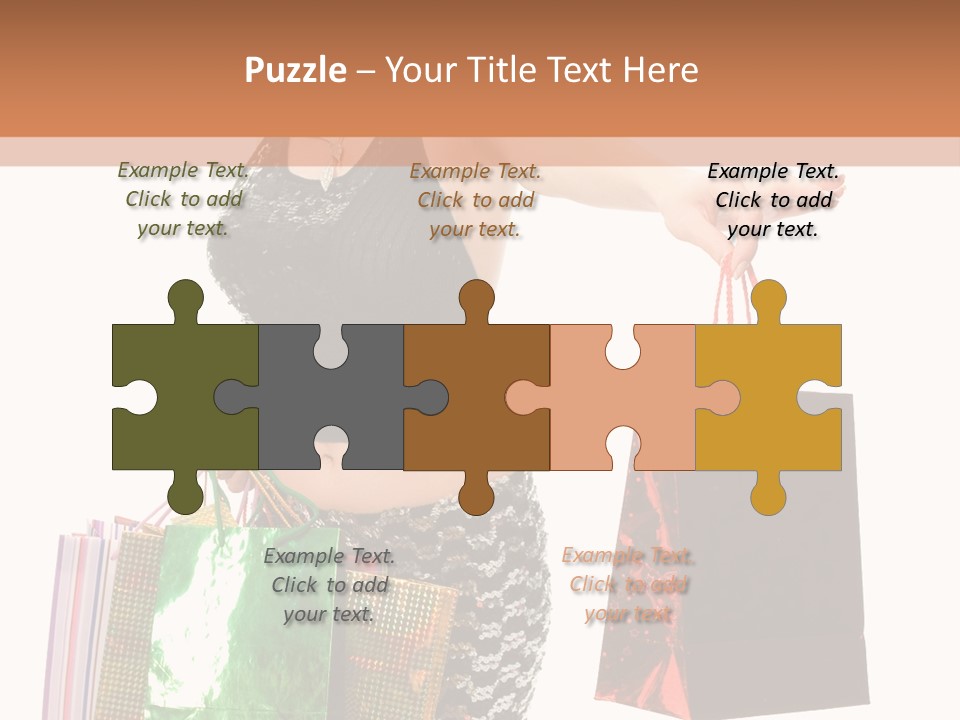 Lovely Allure Bust PowerPoint Template