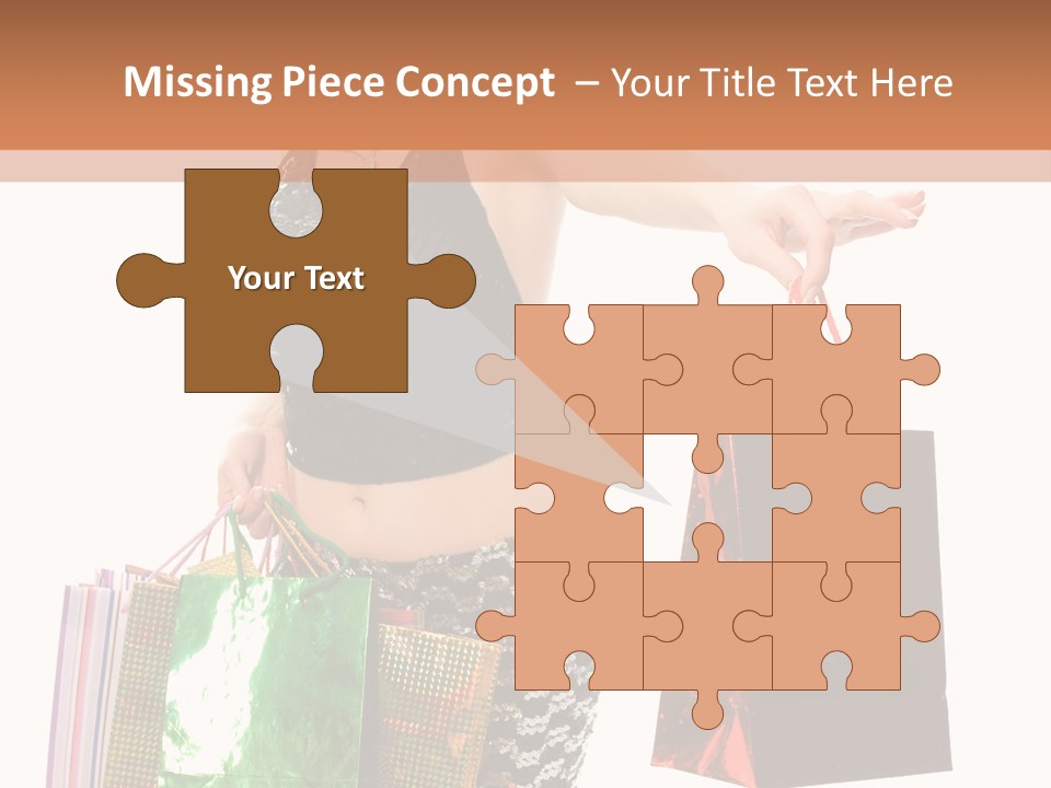 Lovely Allure Bust PowerPoint Template