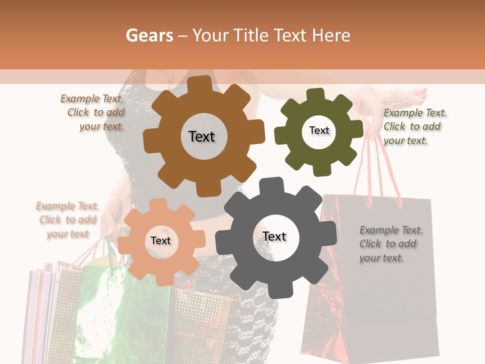 Lovely Allure Bust PowerPoint Template