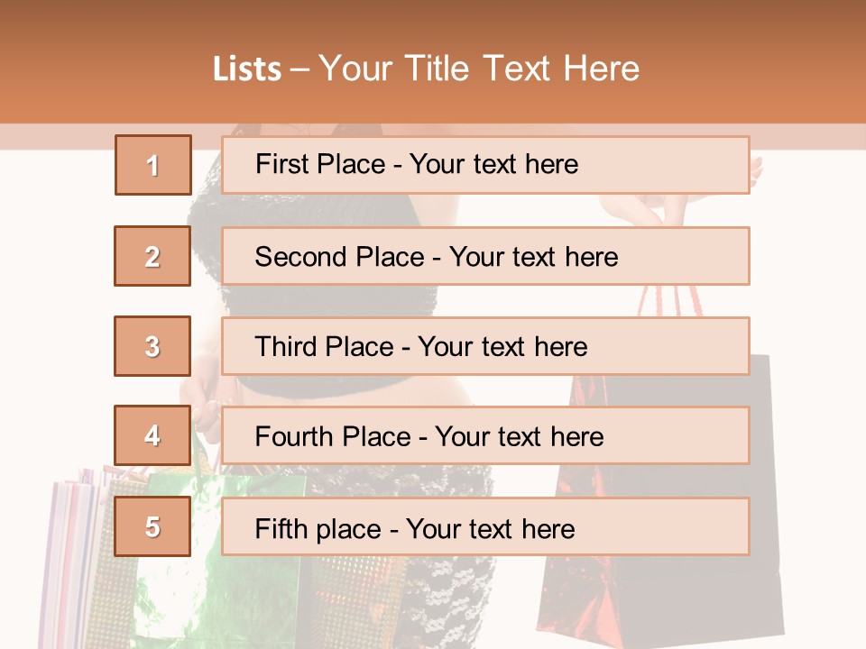 Lovely Allure Bust PowerPoint Template