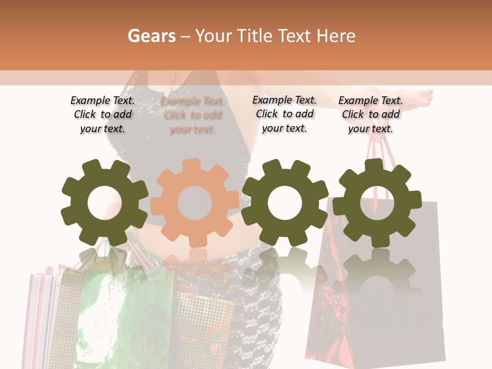 Lovely Allure Bust PowerPoint Template