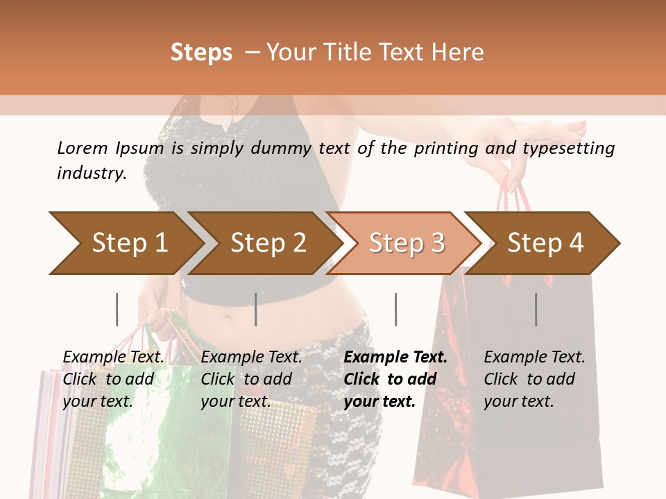Lovely Allure Bust PowerPoint Template