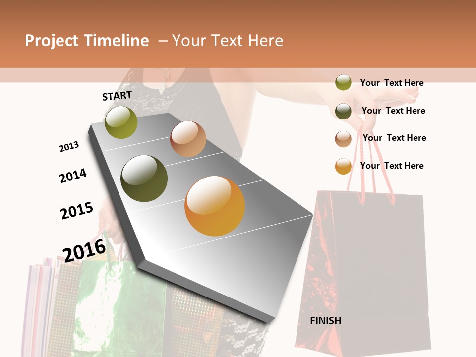 Lovely Allure Bust PowerPoint Template