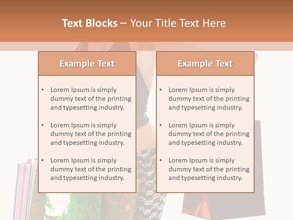 Lovely Allure Bust PowerPoint Template