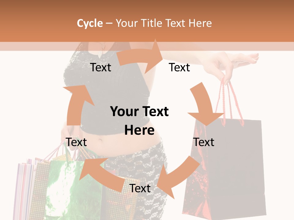 Lovely Allure Bust PowerPoint Template