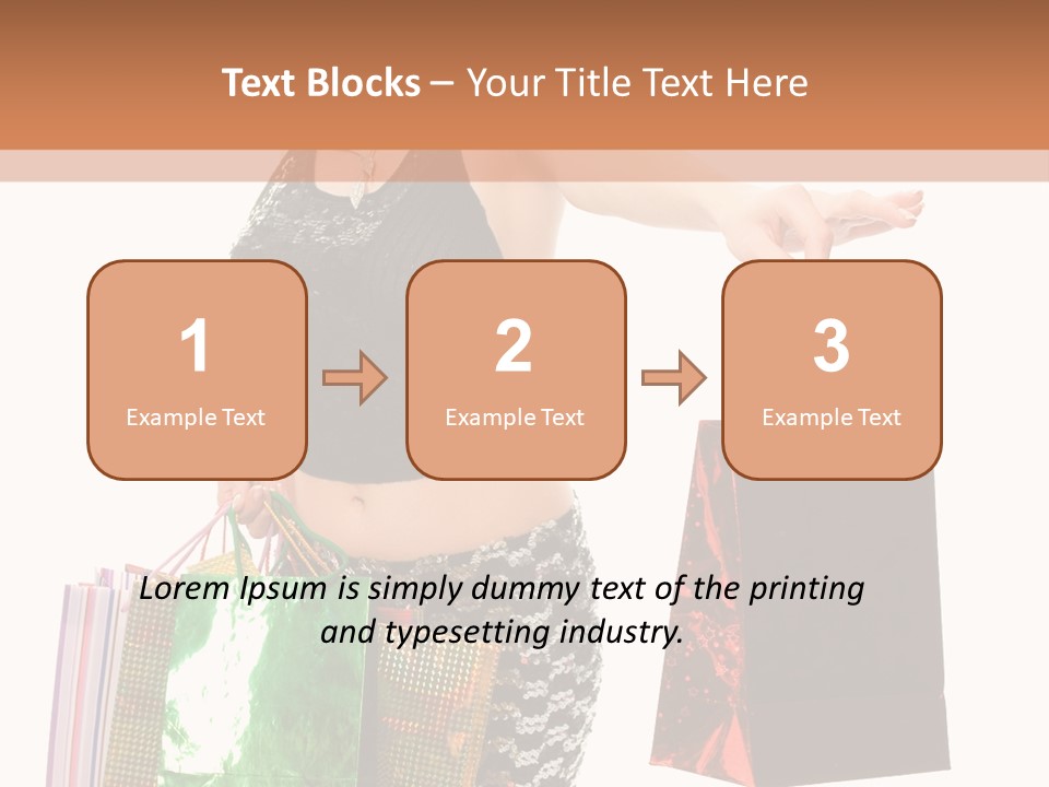 Lovely Allure Bust PowerPoint Template