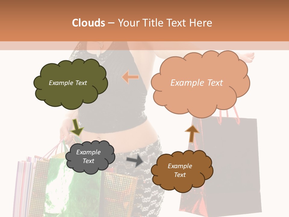 Lovely Allure Bust PowerPoint Template