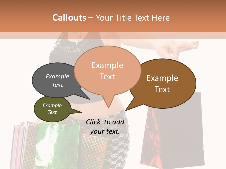 Lovely Allure Bust PowerPoint Template