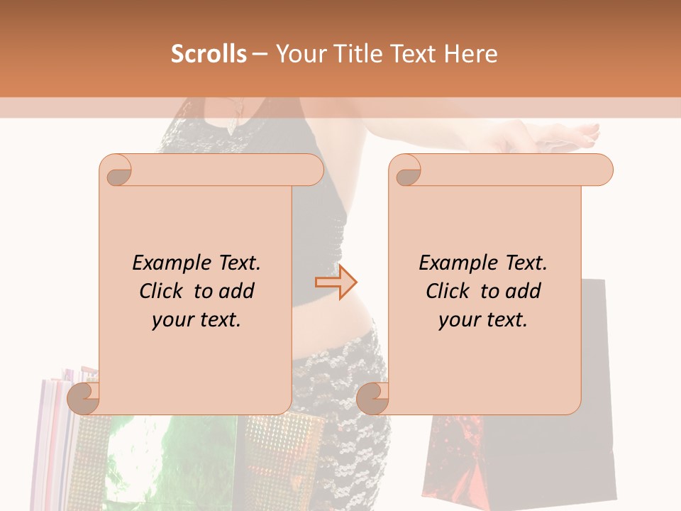 Lovely Allure Bust PowerPoint Template