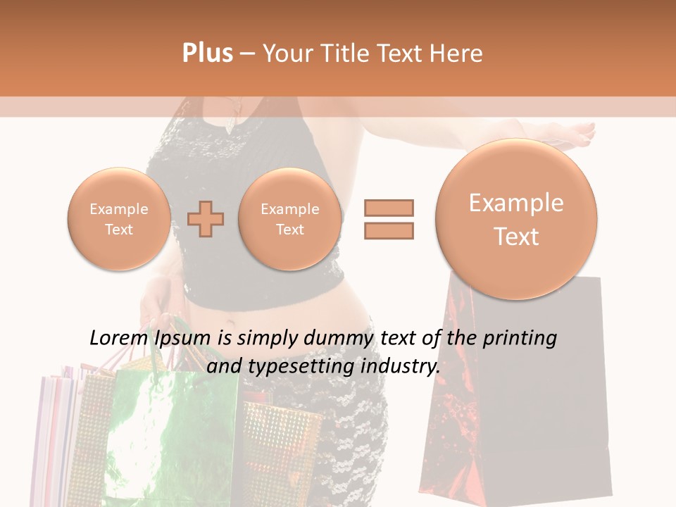 Lovely Allure Bust PowerPoint Template