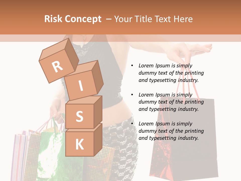 Lovely Allure Bust PowerPoint Template