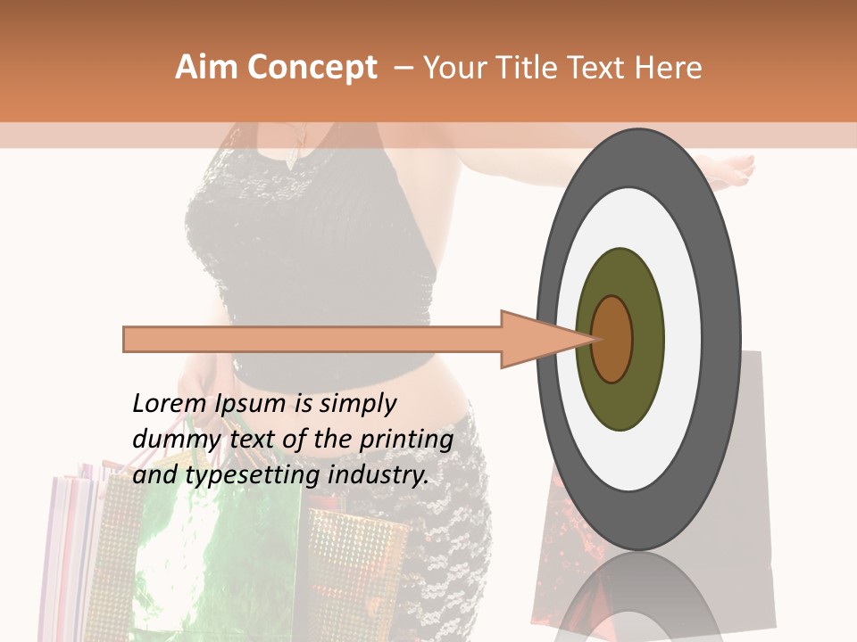 Lovely Allure Bust PowerPoint Template